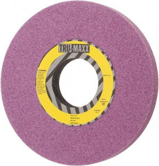 Tru-Maxx - 10" Diam x 3" Hole x 1" Thick, H Hardness, 46 Grit Surface Grinding Wheel - Aluminum Oxide, Type 1, Coarse Grade, 2,480 Max RPM, Vitrified Bond, No Recess - Caliber Tooling