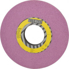 Tru-Maxx - 10" Diam x 3" Hole x 1" Thick, J Hardness, 46 Grit Surface Grinding Wheel - Aluminum Oxide, Type 1, Coarse Grade, 3,250 Max RPM, Vitrified Bond, No Recess - Caliber Tooling