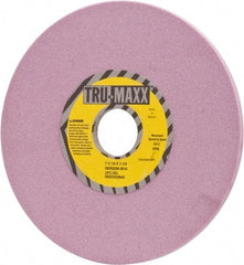 Tru-Maxx - 7" Diam x 1-1/4" Hole x 1/4" Thick, K Hardness, 80 Grit Surface Grinding Wheel - Aluminum Oxide, Type 1, Medium Grade, 3,600 Max RPM, Vitrified Bond, No Recess - Caliber Tooling