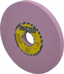 Tru-Maxx - 7" Diam x 1-1/4" Hole x 1/2" Thick, H Hardness, 80 Grit Surface Grinding Wheel - Aluminum Oxide, Type 1, Medium Grade, 3,600 Max RPM, Vitrified Bond, No Recess - Caliber Tooling