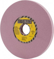 Tru-Maxx - 7" Diam x 1-1/4" Hole x 1/2" Thick, K Hardness, 100 Grit Surface Grinding Wheel - Aluminum Oxide, Type 1, Fine Grade, 3,600 Max RPM, Vitrified Bond, No Recess - Caliber Tooling