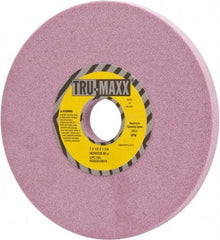 Tru-Maxx - 7" Diam x 1-1/4" Hole x 1/2" Thick, J Hardness, 60 Grit Surface Grinding Wheel - Aluminum Oxide, Type 1, Medium Grade, 3,600 Max RPM, Vitrified Bond, No Recess - Caliber Tooling