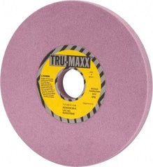 Tru-Maxx - 7" Diam x 1-1/4" Hole x 1/2" Thick, K Hardness, 80 Grit Surface Grinding Wheel - Aluminum Oxide, Type 1, Medium Grade, 3,600 Max RPM, Vitrified Bond, No Recess - Caliber Tooling