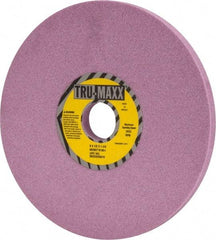 Tru-Maxx - 8" Diam x 1-1/4" Hole x 1/2" Thick, I Hardness, 60 Grit Surface Grinding Wheel - Aluminum Oxide, Type 1, Medium Grade, 3,600 Max RPM, Vitrified Bond, No Recess - Caliber Tooling