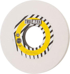 Tru-Maxx - 10" Diam x 3" Hole x 3/4" Thick, H Hardness, 46 Grit Surface Grinding Wheel - Aluminum Oxide, Type 1, Coarse Grade, 2,483 Max RPM, Vitrified Bond, No Recess - Caliber Tooling