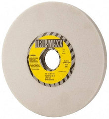 Tru-Maxx - 7" Diam x 1-1/4" Hole x 1/2" Thick, K Hardness, 60 Grit Surface Grinding Wheel - Aluminum Oxide, Type 1, Medium Grade, 3,600 Max RPM, Vitrified Bond, No Recess - Caliber Tooling