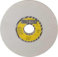 Tru-Maxx - 7" Diam x 1-1/4" Hole x 3/4" Thick, K Hardness, 60 Grit Surface Grinding Wheel - Aluminum Oxide, Type 1, Medium Grade, 3,600 Max RPM, Vitrified Bond, No Recess - Caliber Tooling