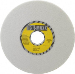 Tru-Maxx - 7" Diam x 1-1/4" Hole x 1/2" Thick, H Hardness, 60 Grit Surface Grinding Wheel - Aluminum Oxide, Type 1, Medium Grade, 3,600 Max RPM, Vitrified Bond, No Recess - Caliber Tooling