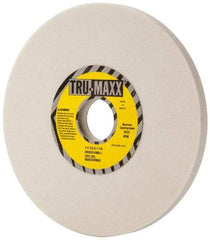 Tru-Maxx - 7" Diam x 1-1/4" Hole x 1/2" Thick, J Hardness, 80 Grit Surface Grinding Wheel - Aluminum Oxide, Type 1, Medium Grade, 3,600 Max RPM, Vitrified Bond, No Recess - Caliber Tooling