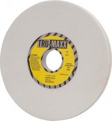 Tru-Maxx - 7" Diam x 1-1/4" Hole x 1/2" Thick, H Hardness, 80 Grit Surface Grinding Wheel - Aluminum Oxide, Type 1, Medium Grade, 3,600 Max RPM, Vitrified Bond, No Recess - Caliber Tooling