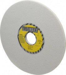 Tru-Maxx - 8" Diam x 1-1/4" Hole x 1/4" Thick, H Hardness, 46 Grit Surface Grinding Wheel - Aluminum Oxide, Type 1, Coarse Grade, 3,600 Max RPM, Vitrified Bond, No Recess - Caliber Tooling