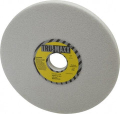 Tru-Maxx - 8" Diam x 1-1/4" Hole x 1/2" Thick, H Hardness, 46 Grit Surface Grinding Wheel - Aluminum Oxide, Type 1, Coarse Grade, 3,105 Max RPM, Vitrified Bond, No Recess - Caliber Tooling