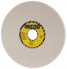 Tru-Maxx - 8" Diam x 1-1/4" Hole x 1/2" Thick, I Hardness, 60 Grit Surface Grinding Wheel - Aluminum Oxide, Type 1, Medium Grade, 3,600 Max RPM, Vitrified Bond, No Recess - Caliber Tooling