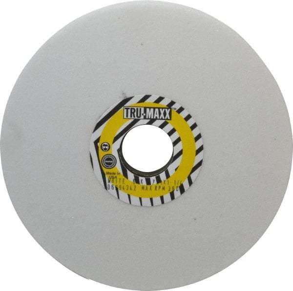 Tru-Maxx - 7" Diam x 1-1/4" Hole x 1" Thick, K Hardness, 60 Grit Surface Grinding Wheel - Aluminum Oxide, Type 5, Medium Grade, 3,600 Max RPM, Vitrified Bond, One-Side Recess - Caliber Tooling