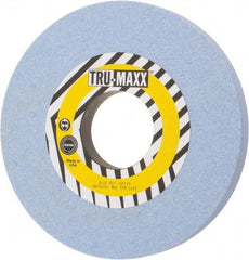 Tru-Maxx - 10" Diam x 3" Hole x 1" Thick, J Hardness, 60 Grit Surface Grinding Wheel - Ceramic, Type 1, Medium Grade, 2,483 Max RPM, Vitrified Bond, No Recess - Caliber Tooling