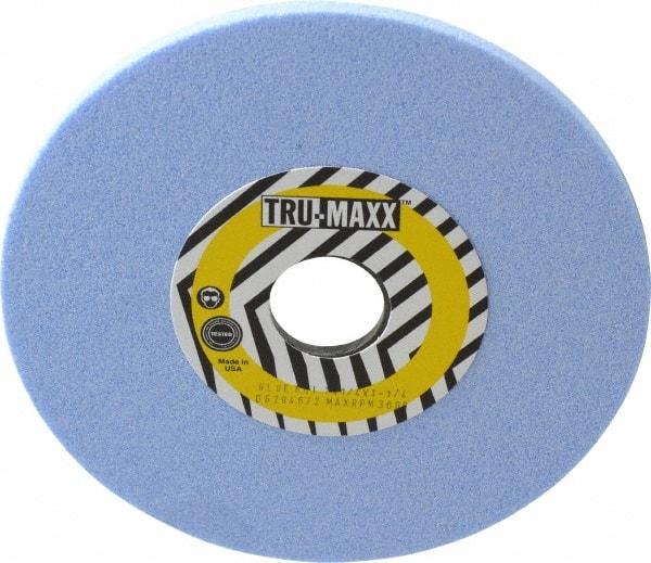 Tru-Maxx - 7" Diam x 1-1/4" Hole x 1/4" Thick, I Hardness, 60 Grit Surface Grinding Wheel - Ceramic, Type 1, Medium Grade, 3,600 Max RPM, Vitrified Bond, No Recess - Caliber Tooling