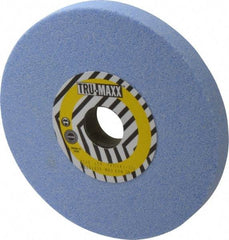 Tru-Maxx - 7" Diam x 1-1/4" Hole x 3/4" Thick, K Hardness, 46 Grit Surface Grinding Wheel - Ceramic, Type 1, Coarse Grade, 3,600 Max RPM, Vitrified Bond, No Recess - Caliber Tooling