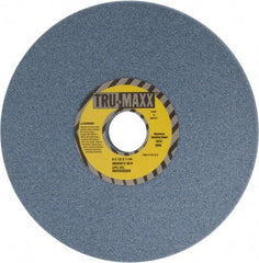 Tru-Maxx - 8" Diam x 1-1/4" Hole x 1/2" Thick, K Hardness, 46 Grit Surface Grinding Wheel - Ceramic, Type 1, Coarse Grade, 3,600 Max RPM, Vitrified Bond, No Recess - Caliber Tooling