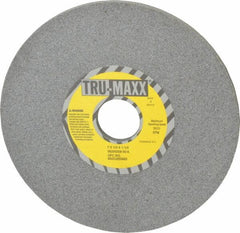 Tru-Maxx - 7" Diam x 1-1/4" Hole x 1/4" Thick, K Hardness, 60 Grit Surface Grinding Wheel - Aluminum Oxide, Type 1, Medium Grade, 3,600 Max RPM, Vitrified Bond, No Recess - Caliber Tooling