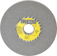 Tru-Maxx - 7" Diam x 1-1/4" Hole x 1/2" Thick, I Hardness, 80 Grit Surface Grinding Wheel - Aluminum Oxide, Type 1, Medium Grade, 3,600 Max RPM, Vitrified Bond, No Recess - Caliber Tooling