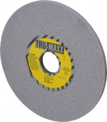 Tru-Maxx - 7" Diam x 1-1/4" Hole x 1/4" Thick, H Hardness, 60 Grit Surface Grinding Wheel - Aluminum Oxide, Type 1, Medium Grade, 3,600 Max RPM, Vitrified Bond, No Recess - Caliber Tooling