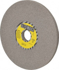 Tru-Maxx - 8" Diam x 1-1/4" Hole x 1/2" Thick, H Hardness, 60 Grit Surface Grinding Wheel - Aluminum Oxide, Type 1, Medium Grade, 3,600 Max RPM, Vitrified Bond, No Recess - Caliber Tooling