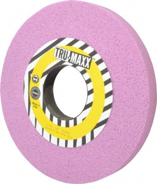 Tru-Maxx - 10" Diam x 3" Hole x 1" Thick, F Hardness, 46 Grit Surface Grinding Wheel - Aluminum Oxide, Type 1, Coarse Grade, 2,483 Max RPM, Vitrified Bond, No Recess - Caliber Tooling