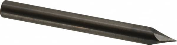 Made in USA - 1/4" Body Diam, 60°, 2-1/2" OAL, Solid Carbide Spotting Drill - Caliber Tooling