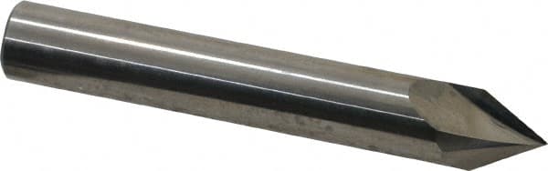 Made in USA - 3/8" Body Diam, 60°, 2-1/2" OAL, Solid Carbide Spotting Drill - Caliber Tooling