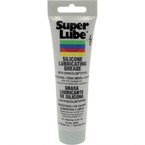 Synco Chemical - 3 oz Tube Silicone General Purpose Grease - Translucent White, Food Grade, 500°F Max Temp, NLGIG 2, - Caliber Tooling