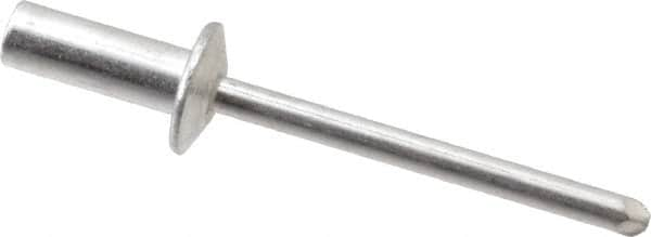 RivetKing - Size 64 Dome Head Aluminum Closed End Sealing Blind Rivet - Aluminum Mandrel, 0.188" to 1/4" Grip, 3/8" Head Diam, 0.192" to 0.196" Hole Diam, 0.531" Length Under Head, 3/16" Body Diam - Caliber Tooling