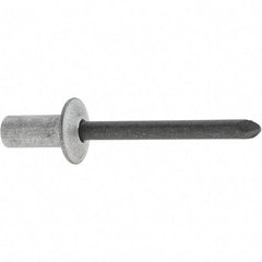 RivetKing - Size 84 Dome Head Aluminum Closed End Sealing Blind Rivet - Steel Mandrel, 1/8" to 1/4" Grip, 1/2" Head Diam, 0.257" to 0.261" Hole Diam, 0.57" Length Under Head, 1/4" Body Diam - Caliber Tooling