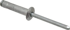 RivetKing - Size 68-610 Dome Head Aluminum Multi Grip Blind Rivet - Steel Mandrel, 1/2" to 0.67" Grip, 3/8" Head Diam, 0.192" to 0.196" Hole Diam, 0.952" Length Under Head, 3/16" Body Diam - Caliber Tooling