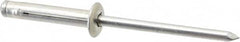 RivetKing - Size 0630 Dome Head Aluminum Tri Folding Blind Rivet - Aluminum Mandrel, 0.157" to 0.472" Grip, 0.386" Head Diam, 0.196" to 0.209" Hole Diam, 1.07" Length Under Head, 3/16" Body Diam - Caliber Tooling