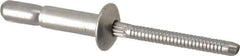 RivetKing - Size 67 Dome Head Stainless Steel Structural with Locking Stem Blind Rivet - Stainless Steel Mandrel, 0.214" to 0.437" Grip, 0.385" Head Diam, 0.194" to 0.204" Hole Diam, 0.572" Length Under Head, 3/16" Body Diam - Caliber Tooling