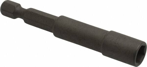 Wera - 7mm Nonmagnetic Nutsetter - 1/4" Hex Drive, 2-5/8" OAL, 7/16" Socket Nose Diam - Caliber Tooling