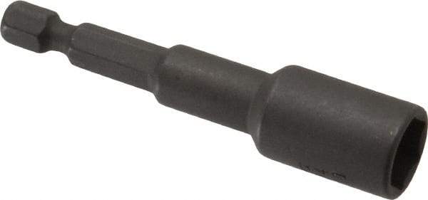 Wera - 10mm Nonmagnetic Nutsetter - 1/4" Hex Drive, 2-5/8" OAL, 9/16" Socket Nose Diam - Caliber Tooling