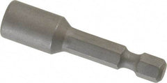 Wera - 6mm Nonmagnetic Nutsetter - 1/4" Hex Drive, 2" OAL, 7/16" Socket Nose Diam - Caliber Tooling