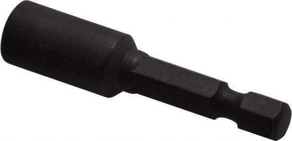 Wera - 7mm Nonmagnetic Nutsetter - 1/4" Hex Drive, 2" OAL, 7/16" Socket Nose Diam - Caliber Tooling