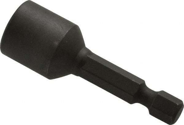 Wera - 11mm Nonmagnetic Nutsetter - 1/4" Hex Drive, 2" OAL, 5/8" Socket Nose Diam - Caliber Tooling