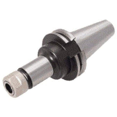 Iscar - 0.022" to 0.396" Capacity, 8" Projection, CAT50 Taper Shank, ER16 Collet Chuck - Through Coolant - Exact Industrial Supply