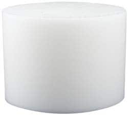 Made in USA - 6 Inch Diameter, 1/2 Inch Thick, Plastic Disc - White, PTFE Virgin - Caliber Tooling