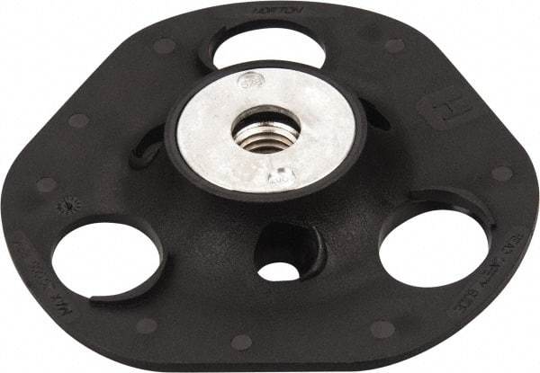 Norton - 5" Diam Locking Nut Disc Backing Pad - Medium Density, 13,000 RPM, Speed-Lok Compatible - Caliber Tooling