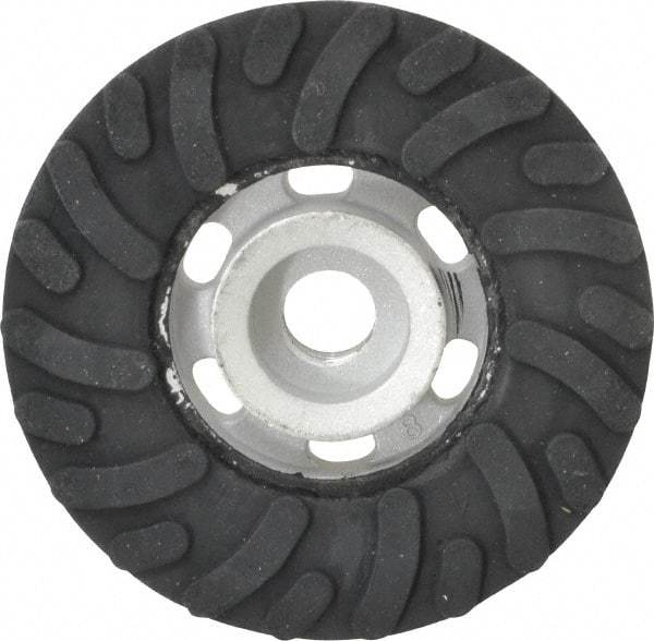 Norton - 4" Diam Locking Nut Disc Backing Pad - Medium Density, 12,000 RPM - Caliber Tooling