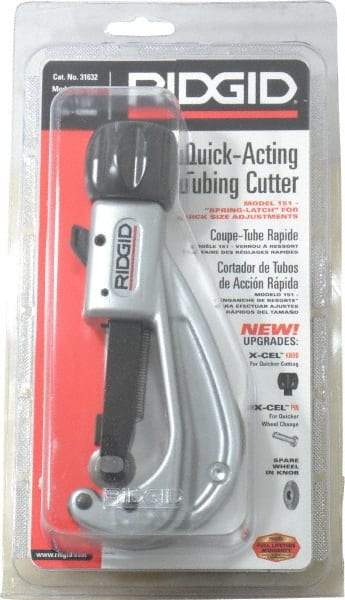 Ridgid - 1/4" to 1-5/8" Pipe Capacity, Tube Cutter - Cuts Metal - Caliber Tooling