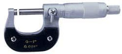 Value Collection - 10 to 11" Range, 0.0001" Graduation, Mechanical Outside Micrometer - Ratchet Stop Thimble - Caliber Tooling