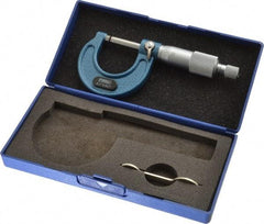 Fowler - 0 to 1" Range, 0.001" Graduation, Mechanical Outside Micrometer - Ratchet Stop Thimble, Accurate to 0.0001" - Caliber Tooling