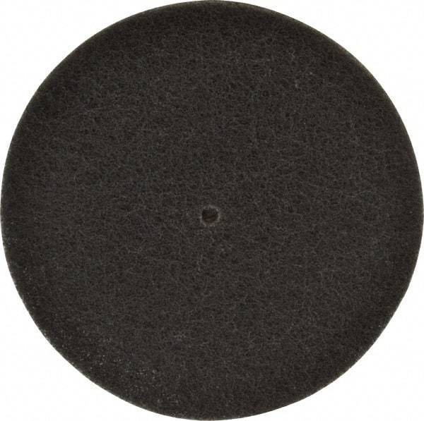 3M - 6" Very Fine Grade Aluminum Oxide Deburring Disc - 1/4" Center Hole, Arbor Connection, Gray, 4,000 Max RPM - Caliber Tooling