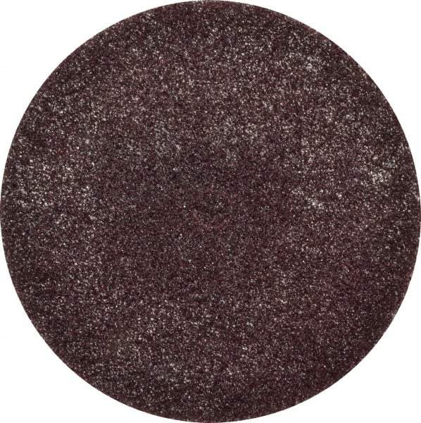 3M - 6" Medium Grade Aluminum Oxide Deburring Disc - 1/2" Center Hole, Arbor Connection, Maroon, 4,000 Max RPM - Caliber Tooling