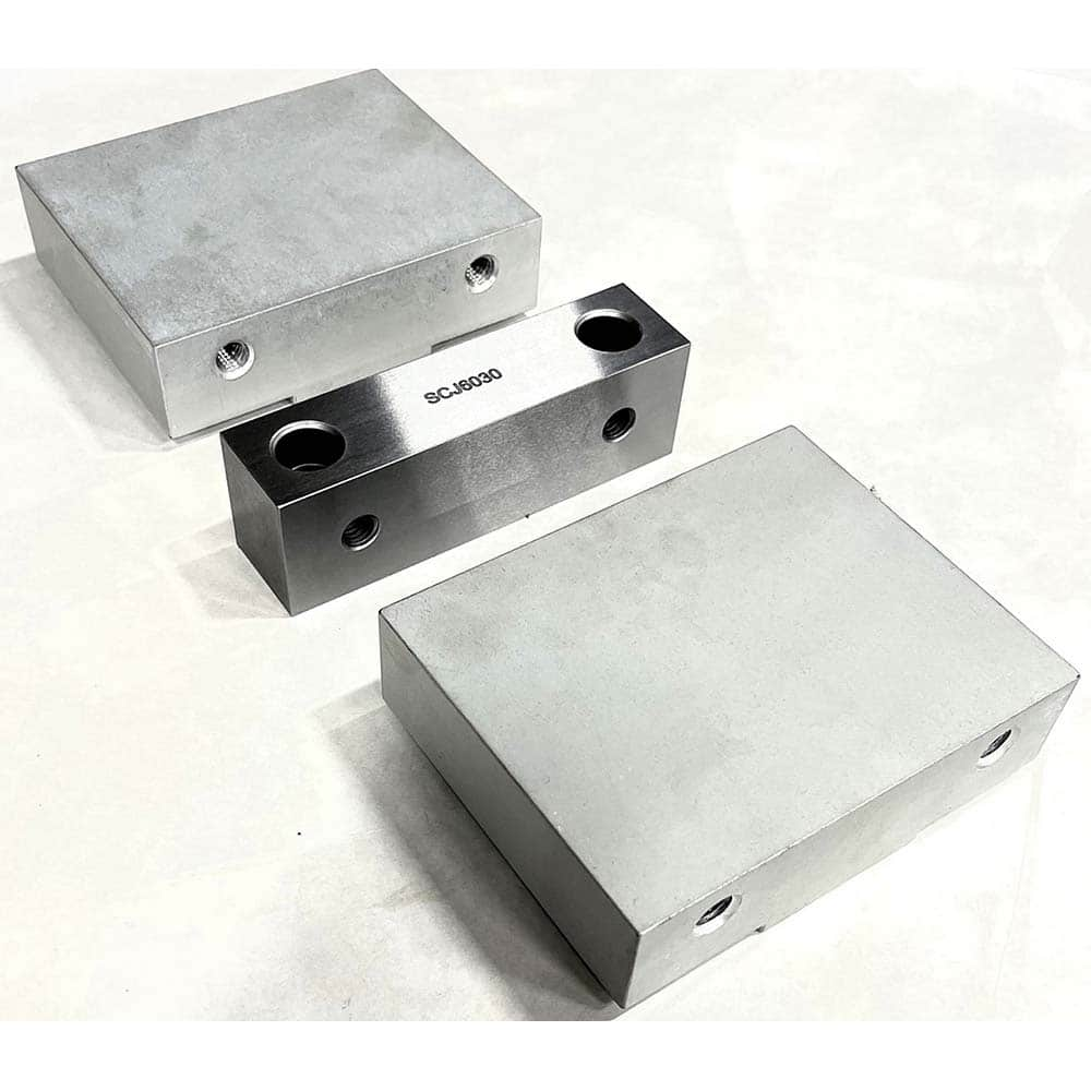 TE-CO - Vise Jaw Sets; Jaw Width (mm): 203.2 ; Jaw Width (Inch): 8 ; Jaw Width (Decimal Inch): 8 ; Set Type: Component Kit ; Material: Steel ; Vise Compatibility: 8" Vises - Exact Industrial Supply